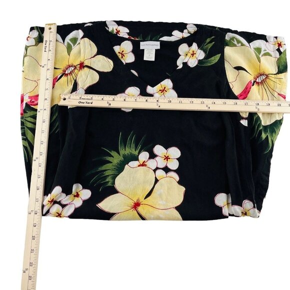 Soft Surroundings Women's Dress size Small Sleeveless Tropical Hawaiin Rayon - Picture 3 of 4